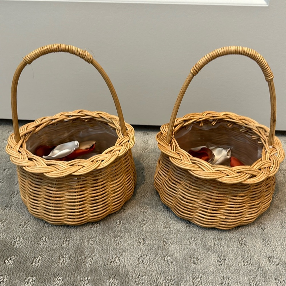 2 Flower Girl Baskets